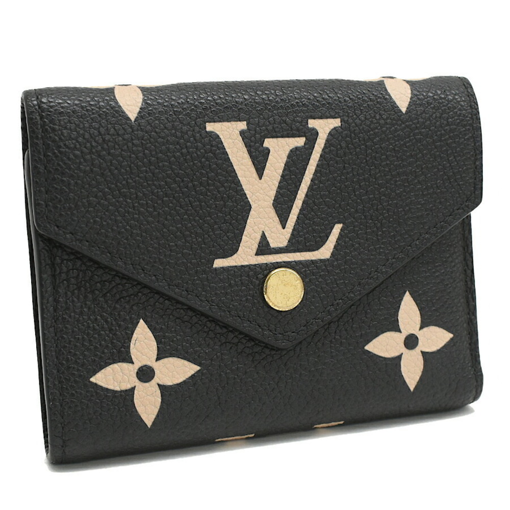 Louis Vuitton Portefeuille Wallet Victorine Tri Empreinte Black